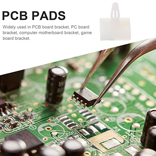 VILLCASE 100 adet PCB Spacer Standoff Yapışkan Ters Montaj Yalıtımlı PCB Spacer Kilitleme Geçmeli Direkleri Sabit